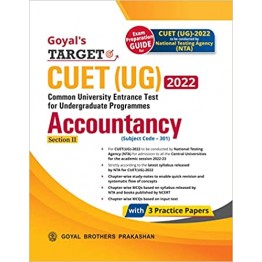 Goyal Target CUET (UG) Accountancy (Section - 2) 2022